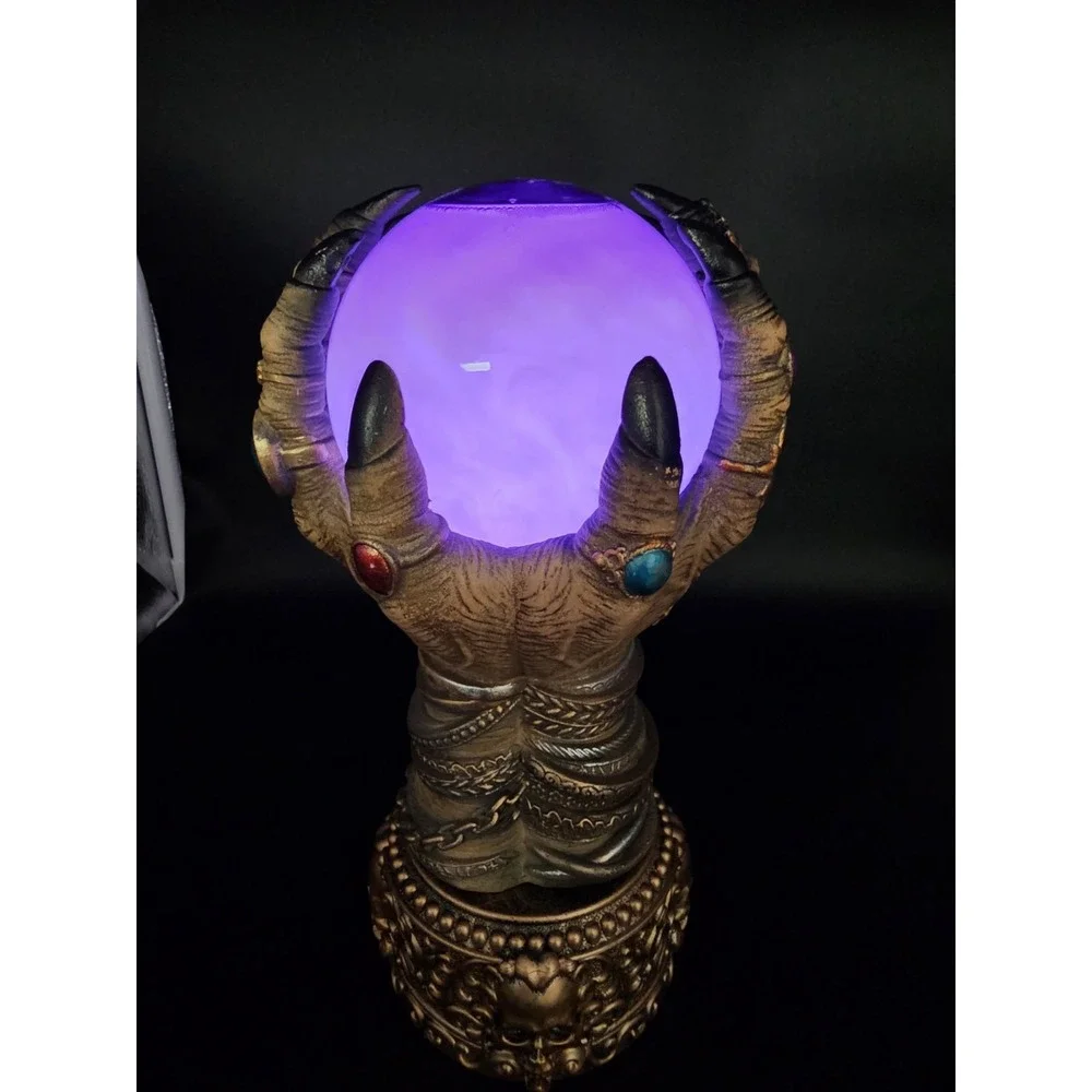 Witches Hands Light Up Crystal Ball‎ Halloween Decor